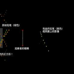 弯曲的铅笔
